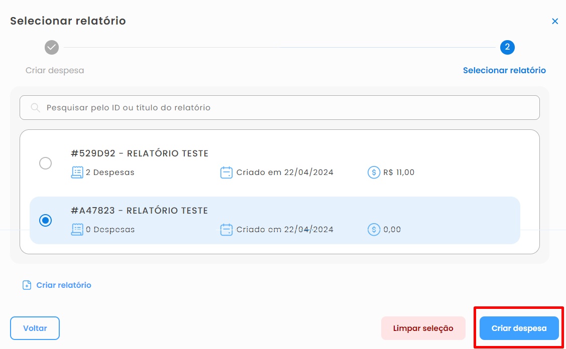 criar despesa com relatório vinculado.jpg
